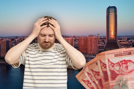 Novac čovek se hvata za glavu Beograd