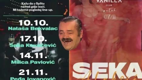 Nastupi pevača iz Srbije u Splitu