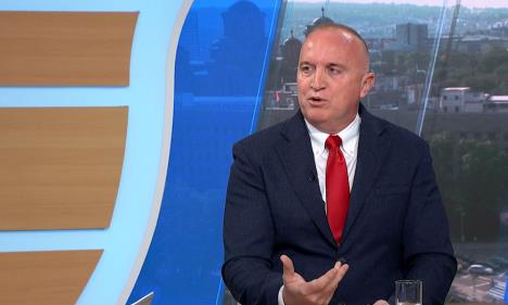 Vujadin Masnikosa u studiju Kurir televizije