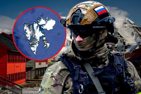 Ruski vojnik na ostrvu Svalbard