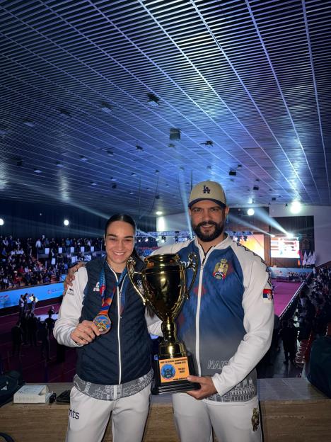 Sara Ćirkovic i selektor Mirko Ždralo