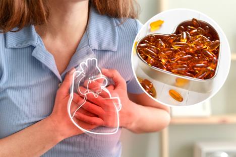 vitamin d/devojka koja se drži za srce koje je oivičeno bojom, neki vid bola ili upale