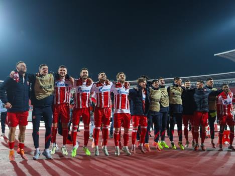 Fudbaleri Crvene zvezde slave pobedu nad Lilom