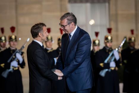 Aleksandar Vučić Emanuel Makron