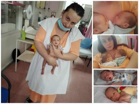 Suzana Mitrović sa blizancima