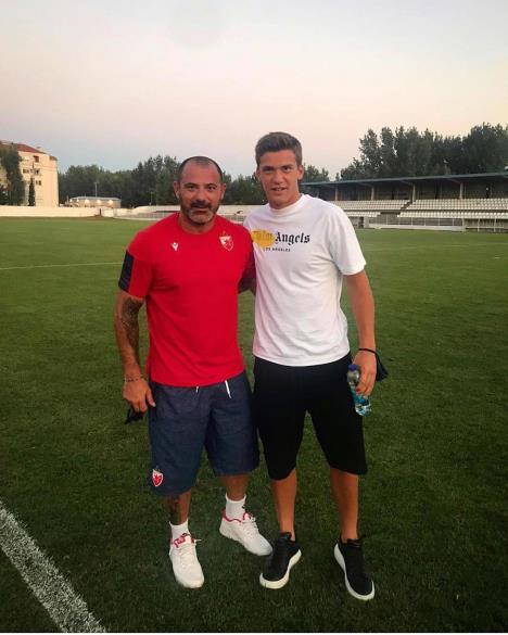 Filip Stanković sa ocem Dejanom