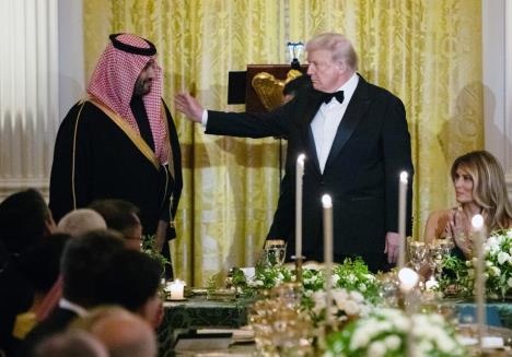 Donald Tramp i Mohamad Bin Salman na večeri u Beloj kući