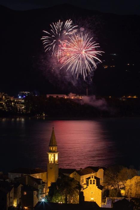 Budva doček Nove godine 2026.
