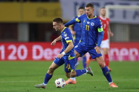 Edin Džeko na meču Austrija - Bosna i Hercegovina