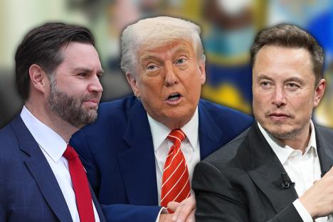 Donald Tramp Ilon Mask Džej Di Vens