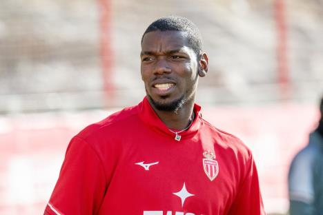 Pol Pogba na treningu fudbalera Monaka