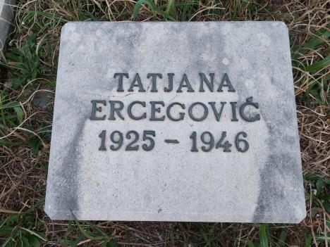 Tatjana Ercegović spomen ploča