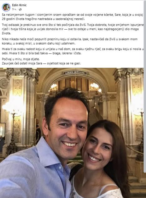 CRNOGORSKI VODITELJ OBJAVIO UMRLICU ĆERKE Nastradala devojka u saobraćajnoj nesreći danas će biti sahranjena: Živećeš u svakom dahu koji udahnem...