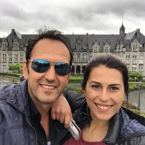 Edin Krnić sa pokojnom ćerkom Sarom