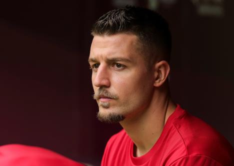 Sergej Milinković-Savić pred početak utakmice Srbije i Slovenije na EURO 2024