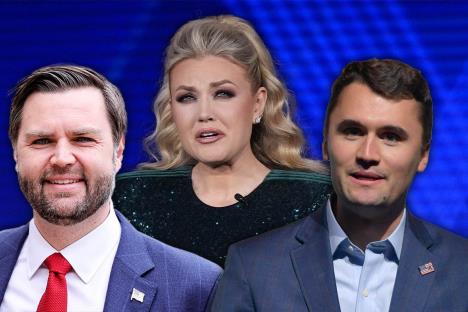 Erika Kirk, Džej di Vens i Čarli Kirk