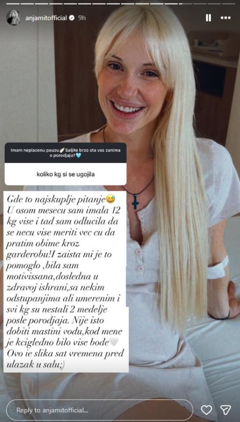 Anja Mit o trudnoći i porođaju