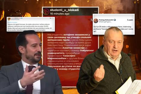 Tanasije Marinković studenti Blokaderi Srđan Milovojević