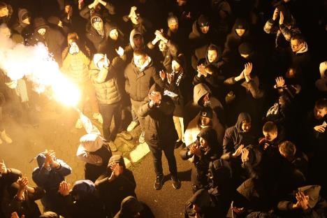 Grobari Željko Obradović podrška navijača trening