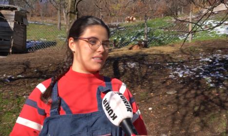 Jovana Rajković živi na selu