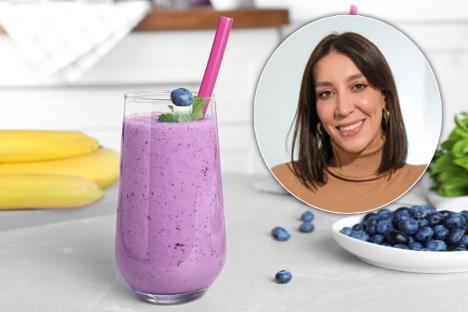 Smuti od borovnice u staklenoj čaši/Tatjana Popović, nutricionista