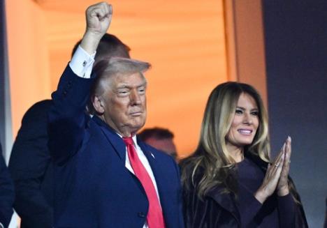 Donald Tramp i Melanija Tramp na žrebu za Svetsko prvenstvo