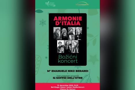Armonie d’Italia – Božićni koncert u Madlenianumu!