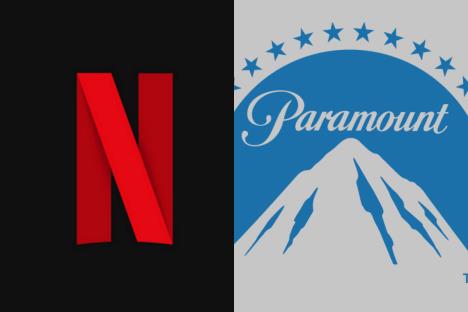 Netflix logo Paramaunt logo