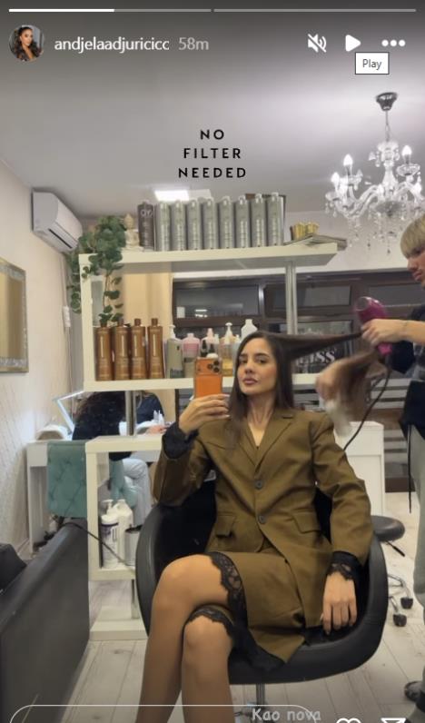 Anđela Đuričić nakon operacije nosa