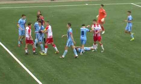 Tuča omladinici Teleoptik Crvena zvezda