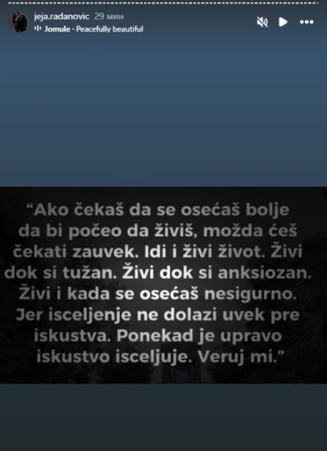 Jelena Radanović podelila moćnu poruku