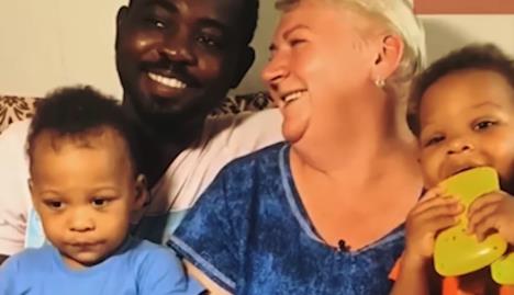 Natalia Vodenina sa porodicom