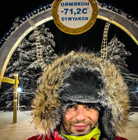 Srbin Iv Beserovac u Ojmjakonu na temperaturi –55 stepeni