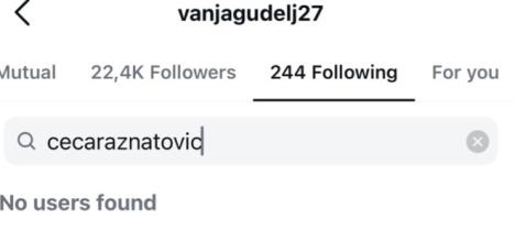 Ceca i Vanja se ne prate