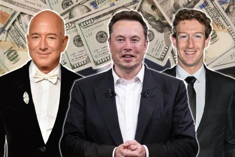 Džef Bezos Ilon Mask Mark Zakerberg