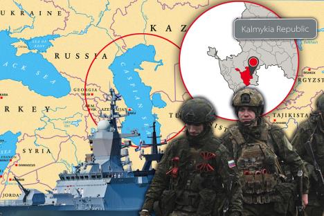 Rusija Ukrajina Kalmikija Kaspijsko more