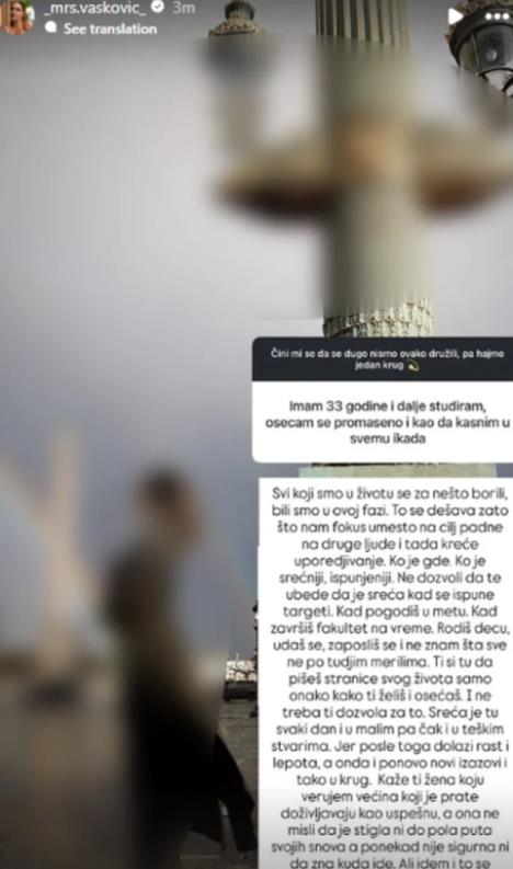 Bojana Vasković podelila emotivnu objavu