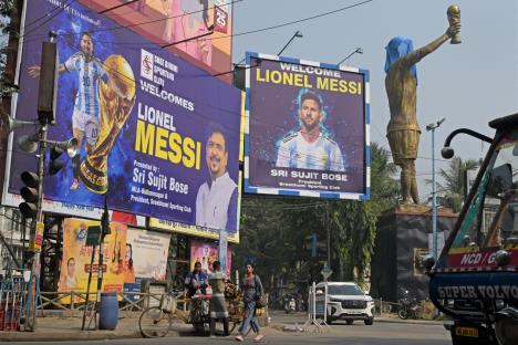 Lionel Mesi Leo Mesi Statua Lionela Mesija u Indiji