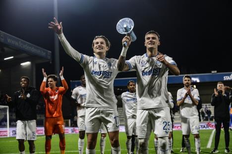 Aleksandar Stanković u dresu Briža slavi pobedu