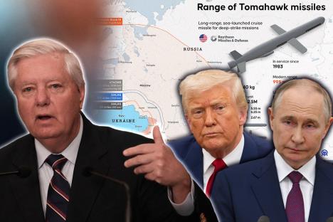Lindzi Grejam Donald Tramp Vladimir Putin Tomahavk raketa