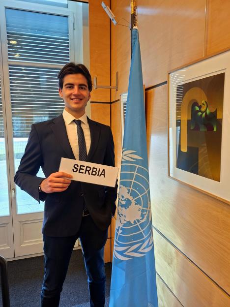 Strahinja Trivković u UN