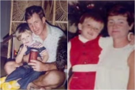 Stiv Karter sa roditeljima koji su ga usvojili