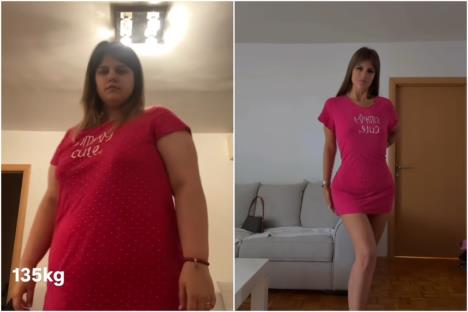 Milica Đukanović pre i posle mršavljenja