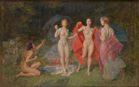 Pavle Paja Jovanović, Parisov sud, 1906, ulje na platnu, 120 x 180 cm