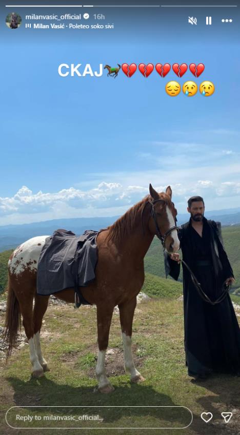 Milanu Vasiću uginuo konj Skaj.jpg