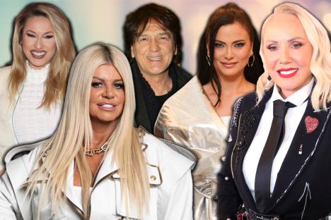 Rada Manojlović Dara Bubamara Zdravko Čolić Milica Pavlović Lepa Brena