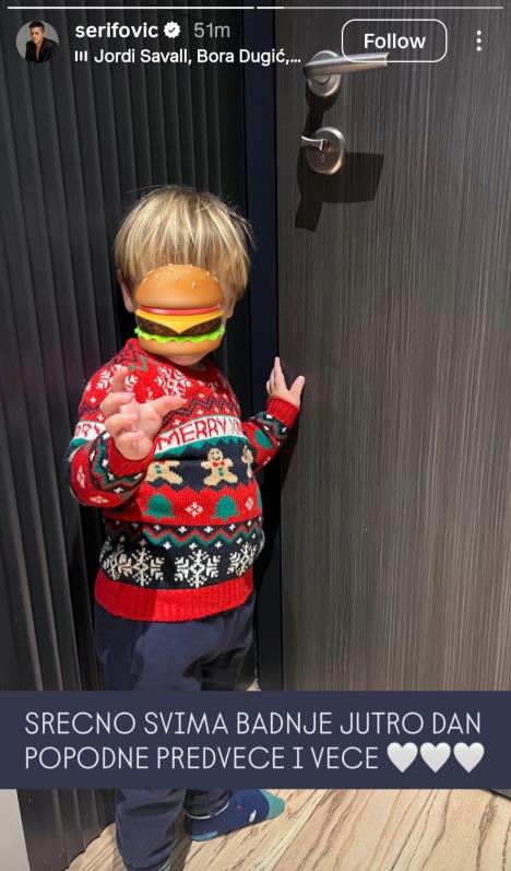 Sin Marije Šerifović u prazničnom raspoloženju