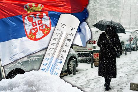 Beograd Srbija sneg zima vremenska prognoza temperatura