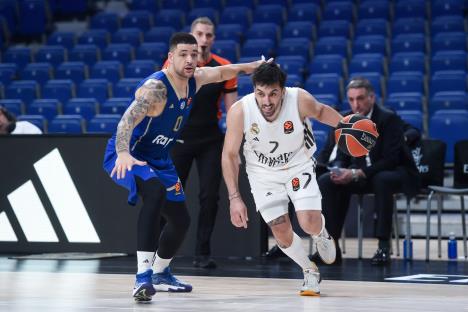 Ife Lundberg i Fakundo Kampaco na meču Real - Makabi Evroliga