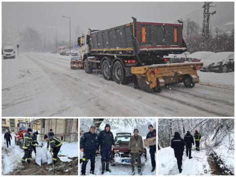 Vatrogasci i policija na terenu zbog snežnih nepogoda